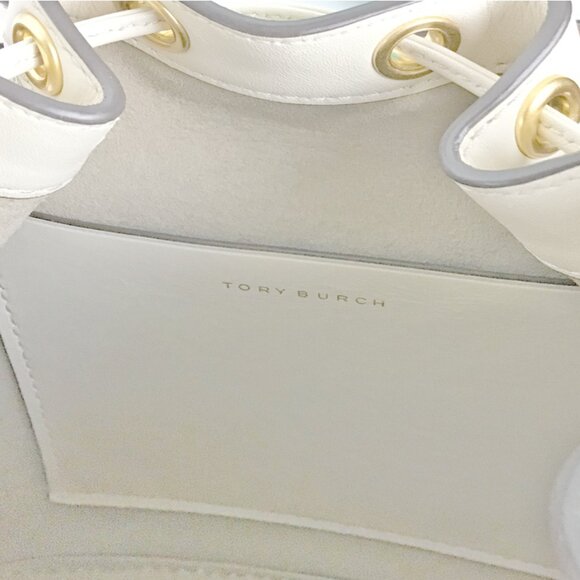 Tory Burch Mini T Monogram Bucket Bag - Picture 10 of 14